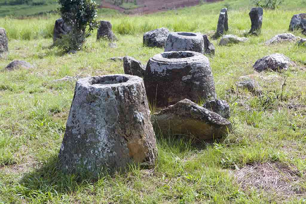 The Plain of Jars in Xiangkhouang, Laos