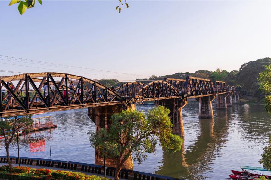 Visit the famous Bridge on the River Kwai