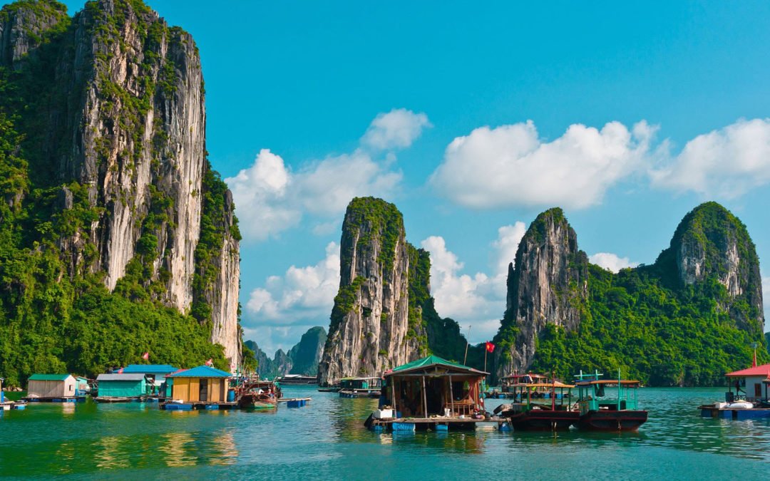 A view of the beautiful Cat Ba Island